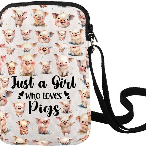 Funny Pig Crossbody Bag - Perfect Gift for Animal Lovers and Trendy Women - Picture 1 of 7